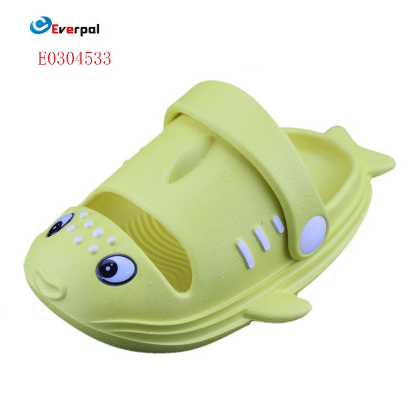 Quomodo Pisces Design Kids Close Toe Slippers Fac Infantes Indoor Footwear Magis Comfortable et Fun